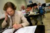 FILE - Former first lady Rosalynn Carter makes phone calls to voters at the campaign headquarters on behalf of her son, Jack Carter, a Democratic nominee for U.S. Senate, Oct. 3, 2006, in Las Vegas. Rosalynn Carter, the closest adviser to Jimmy Carter during his one term as U.S. president and their four decades thereafter as global humanitarians, died Sunday, Nov. 19, 2023. She was 96. (AP Photo/Laura Rauch, File)