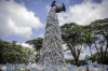 As the latest talks on a global plastics treaty ended in accusations of deadlocked negotiations, eyes are turning to Canada which will play host to the next round of negotiations at a time when some warn the treaty's future hangs in the balance. A giant art sculpture shows a tap outpouring plastic bottles, each of which was picked up in the neighbourhood of Kibera, during the UN Environment Assembly (UNEA) held at the UN Environment Programme (UNEP) headquarters in Nairobi, Kenya, March 2, 2022. THE CANADIAN PRESS/AP-Brian Inganga