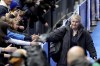 Chelsea manager Emma Hayes arrives ahead of the Women's Super League soccer match against Liverpool, at Stamford Bridge, in London, Saturday, Nov. 18, 2023. (John Walton/PA via AP)