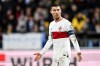 Portugal's Cristiano Ronaldo reacts during the UEFA Euro 2024 group J qualifying soccer match between Liechtenstein and Portugal, in Vaduz, Liechtenstein, Thursday, Nov. 16, 2023. (Gian Ehrenzeller/Keystone via AP)