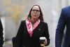 Tamara Lich arrives to the Ottawa Courthouse in Ottawa on Friday, Nov. 3, 2023. Lich's defence team says there's no evidence to support that she and hew fellow 