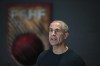 Albania's coach Sylvio Mendes De Campo of Brazil speaks during an interview with the Associated Press in Tirana, Albania, Wednesday, Nov. 22, 2022. Taking it into the Euro 2024 finals was a dream come true for Albania's Latin coaches. Their next challenge is 