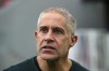 Albania's coach Sylvio Mendes De Campo of Brazil speaks during an interview with the Associated Press in Tirana, Albania, Wednesday, Nov. 22, 2022. Taking it into the Euro 2024 finals was a dream come true for Albania's Latin coaches. Their next challenge is 