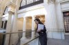 Senator Raymonde Saint-Germain looks into the Main Hall at the Senate of Canada Building, formerly the Government Conference Centre, is shown in Ottawa on Thursday, Dec. 13, 2018. THE CANADIAN PRESS/Justin Tang