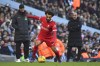 Liverpool's Mohamed Salah in action during the English Premier League soccer match between Manchester City and Liverpool at Etihad stadium in Manchester, England, Saturday, Nov. 25, 2023. (AP Photo/Rui Vieira)