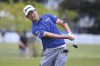 Japan's Rikuya Hoshino plays a shot during the final round of the Australian PGA Championship in Brisbane, Sunday, Nov. 26, 2023. (Jono Searle/AAP Image via AP)