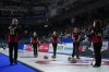 Ontario coach Ryan Fry, from left to right, talks with lead Sarah Wilkes, fourth Rachel Homan, second Emma Miskew and skip Tracy Fleury during a timeout in the playoffs at the Scotties Tournament of Hearts, in Kamloops, B.C., on Friday, February 24, 2023. Displeased with a number of unilateral decisions made by Grand Slam of Curling organizers, several top-level curlers have voiced their concerns in an attempt to see changes at the remaining three events on the circuit's calendar. THE CANADIAN PRESS/Darryl Dyck
