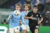Lazio's Nicola Rovella, left, follows the ball along with Celtic's Paulo Bernardo during the Champions League, group E, soccer match between Lazio and Celtic at Rome's Olympic stadium, Tuesday, Nov. 28, 2023. (AP Photo/Alessandra Tarantino)