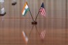 FILE- The countries' flags are seen on the table during a meeting with India's Foreign Minister Subrahmanyam Jaishankar and U.S. Secretary of Defense Lloyd Austin at the Pentagon, Monday, Sept. 26, 2022, in Washington. India has set up a high-level inquiry after U.S. authorities raised concerns with New Delhi that its government may have had knowledge of a plot to kill a Sikh separatist leader Gurpatwant Singh Pannun on American soil, an Indian official said on Wednesday, Nov. 29, 2023. (AP Photo/Alex Brandon)