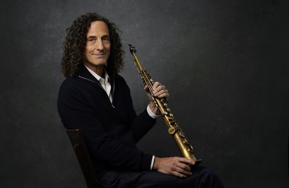 Saxophonist Kenny G poses for a portrait in Los Angeles to promote his album of lullabies titled “Innocence,” on Wednesday, Nov. 1, 2023. (AP Photo/Chris Pizzello)