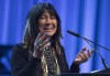 Buffy Sainte Marie speaks at the Juno Awards gala show in Ottawa, Saturday, April 1, 2017. THE CANADIAN PRESS/Sean Kilpatrick