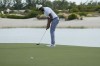 Tony Finau, of the United States, watches his putt on the 17th green during the first round of the Hero World Challenge PGA Tour at the Albany Golf Club in New Providence, Bahamas, Thursday, Nov. 30, 2023. (AP Photo/Fernando Llano)