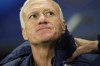 France's coach Didier Deschamps looks from the bench during the Euro 2024 group B qualifying soccer match between France and Gibraltar in Nice, France, Saturday, Nov. 18, 2023. (AP Photo/Daniel Cole)