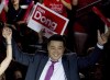 Politicians Han Dong and Michael Chan, the federal government and the commissioner of Canada elections are among those granted standing in the factual phase of a public inquiry into foreign interference. Provincial Liberal candidate Han Dong celebrates with supporters while taking part in a rally in Toronto on Thursday, May 22, 2014. THE CANADIAN PRESS/Nathan Denette