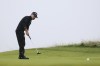 FILE - Brian Harman make a birdie putt on the 14th green during the final day of the British Open Golf Championships at the Royal Liverpool Golf Club in Hoylake, England, Sunday, July 23, 2023. Harman won his first major by six shots. (AP Photo/Peter Morrison, File)