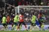 CAPTION CORRECTS THE DATE - Luton Town's Elijah Adebayo scores his side's second goal during the English Premier League soccer match between Luton and Arsenal at Kenilworth Road, Luton, England, Tuesday, Dec. 5, 2023. (AP Photo/Ian Walton)