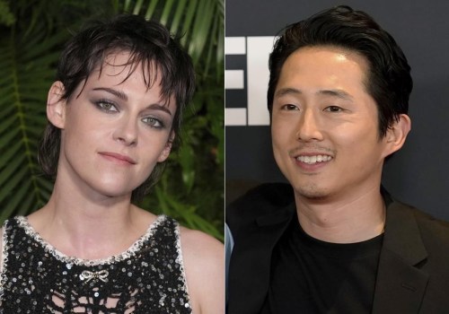 Kristen Stewart appears at 14th annual Pre-Oscar Awards Dinner in Beverly Hills, Calif., on March 11, 2023, left, and Steven Yeun appears at the premiere of the Netflix series 