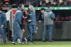 Leverkusen's Florian Wirtz leaves the pitch injured during the German Soccer Cup round of 16 match between Bayer Leverkusen and SC Paderborn at the BayArena in Leverkusen, Germany, Wednesday, Dec. 6, 2023. (AP Photo/Martin Meissner)