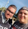 Bernie Herman, left, and Braden Herman, right, pose in a handout photo provided by Braden's family. Bernie Herman, a former Saskatchewan Mountie, is on trial for first-degree murder in the 2021 death of Braden Herman. THE CANADIAN PRESS/HO, Brett Herman *MANDATORY CREDIT*
