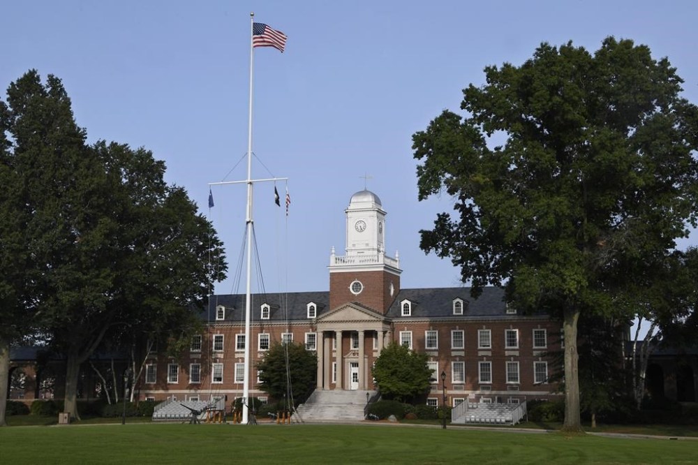 FILE - The United States Coast Guard Academy is seen, Sept. 14, 2020, in New London, Conn. An internal U.S. Coast Guard review has found that too many of the service's members aren’t experiencing a safe workplace while trust in leadership is eroding. The wide-ranging internal report was released Wednesday, Dec. 6, 2023 months after the Coast Guard apologized for failing to adequately handle cases of sexual assault and harassment at the service’s Connecticut academy. (AP Photo/Jessica Hill, File)