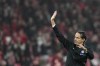 Inter Milan's head coach Simone Inzaghi waves to supporters at the end of the Champions League group D soccer match between SL Benfica and Inter Milano at the Luz stadium in Lisbon, Wednesday, Nov. 29, 2023. (AP Photo/Armando Franca)