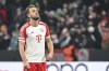 Munich's Harry Kane reacts after the Champions League Group A soccer match between Bayern Munich and FC Copenhagen at Allianz Arena, in Munich, Germany, Wednesday, Nov. 29, 2023. (Sven Hoppe/dpa via AP)