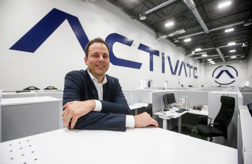 JOHN WOODS / WINNIPEG FREE PRESS
Adam Schmidt, president and co-founder of Activate Games, an interactive gaming company that is set to open in the Middle East and Africa.