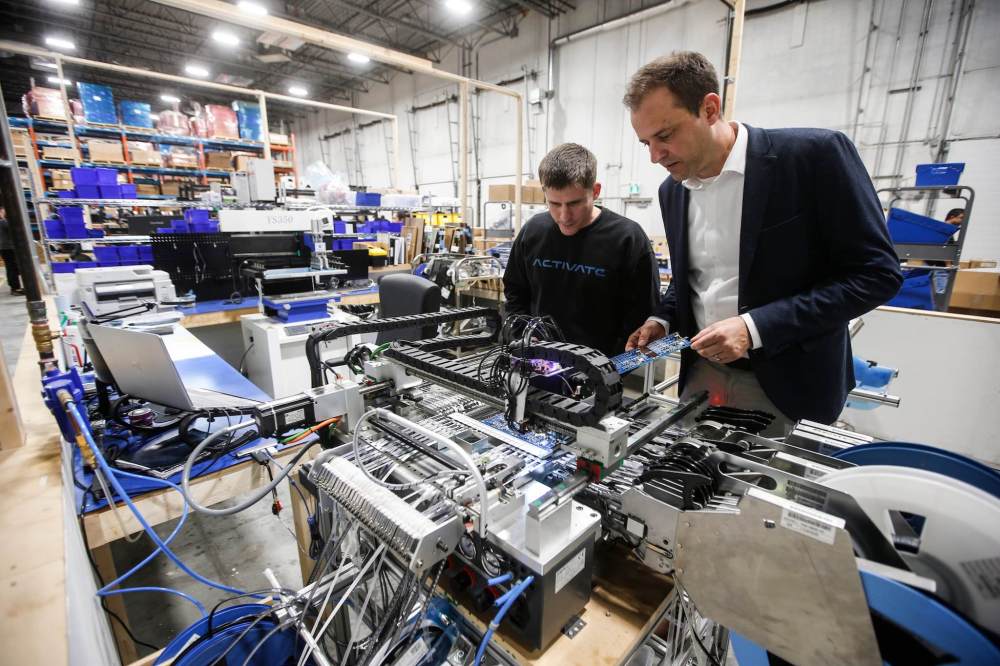 JOHN WOODS / WINNIPEG FREE PRESS
Schmidt in his warehouse and manufacturing facility in Winnipeg. In two years, the company has added an estimated 100 staff.