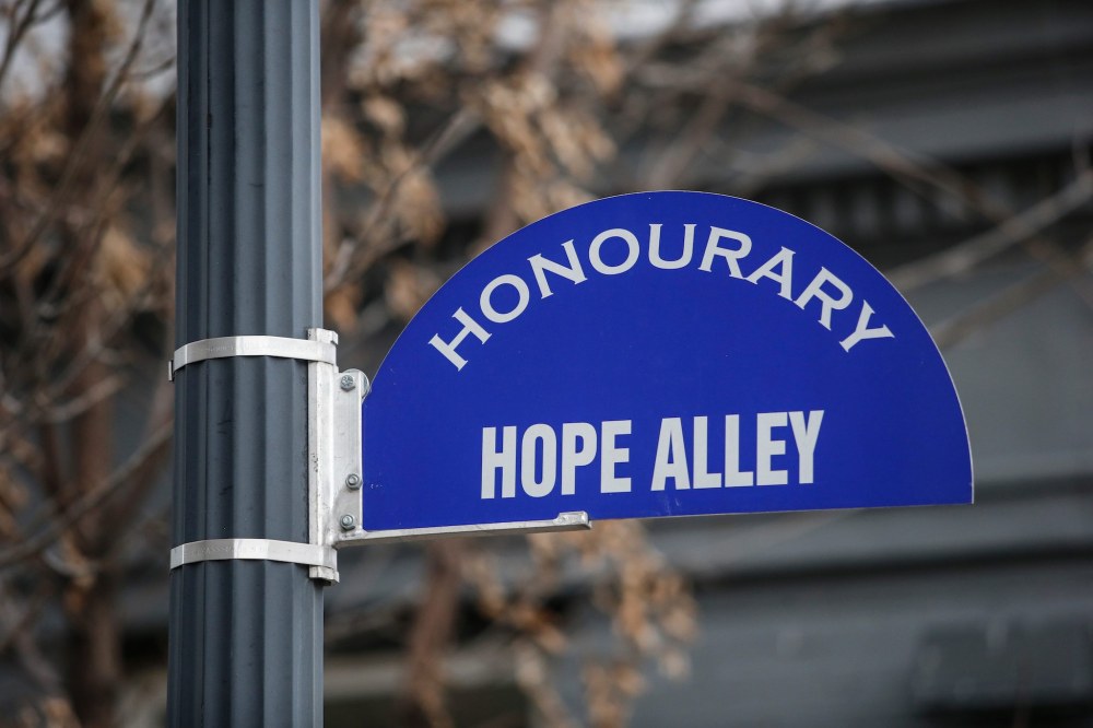 JOHN WOODS / WINNIPEG FREE PRESS
Wiebe hopes the city will approve his plan to convert the block into a space for the local community and rename it Hope Alley.