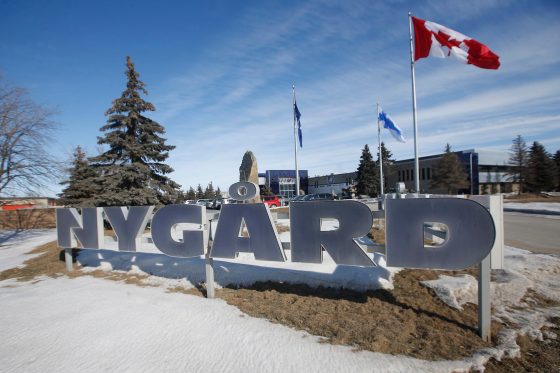 The Nygard headquarters in Winnipeg in 2020. (John Woods / The Canadian Press files)
