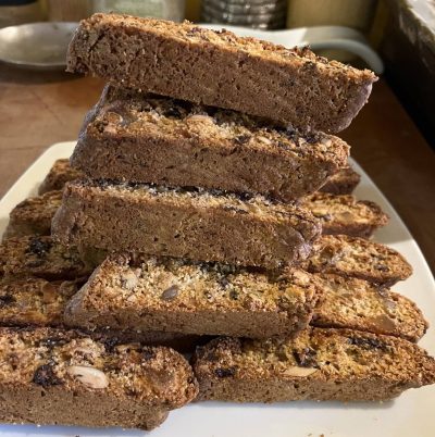 Dee Hobsbawn-Smith photo
                                The crunch of Triple Ginger and Chocolate Biscotti is a nice contrast to the many soft-baked Christmas classics.