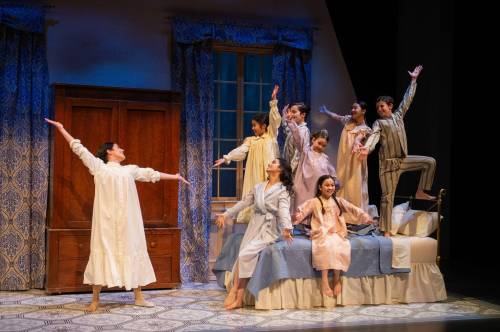 photos by Dylan Hewlett
                                Maria (Priya Narine, left) brings song back into the lives of the Von Trapp family in RMTC&rsquo;s enjoyable staging of Rodgers and Hammerstein&rsquo;s classic musical.