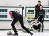 JOHN WOODS / WINNIPEG FREE PRESS
                                Kadriana Lott calls out to teammate Brayden Stewart as Laura Walker and Kirk Muyres look on in the Mixed Doubles Super Series final at the Fort Rouge Community Centre in Winnipeg, Sunday.