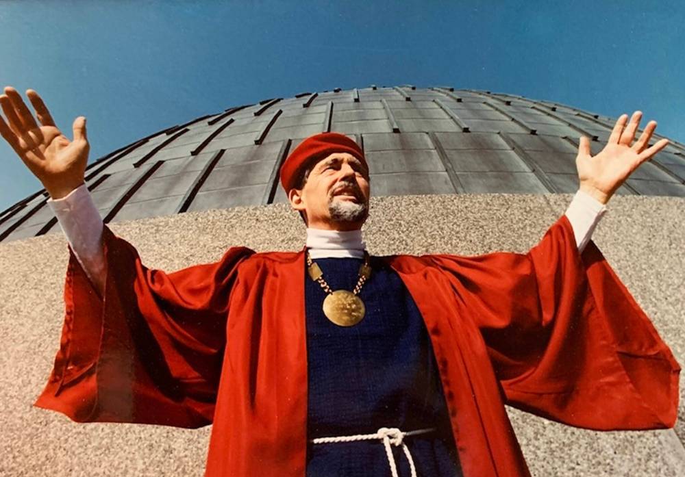 SUPPLIED
University of Manitoba professor Martin Clutton-Brock, seen here portraying the astronomer Copernicus, died in July at the age of 90.