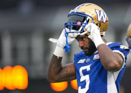 THE CANADIAN PRESS FILES/Nathan Denette
                                Winnipeg Blue Bombers defensive end Willie Jefferson during practice ahead of the 110th CFL Grey Cup against the Montreal Alouettes in Hamilton, Ont., Friday, Nov. 17, 2023.