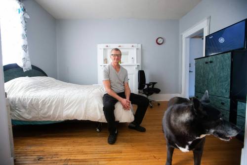 MIKAELA MACKENZIE / WINNIPEG FREE PRESS People throughout the city have donated goods to get Pchajek settled, including food, exercise equipment, construction materials and cookware.