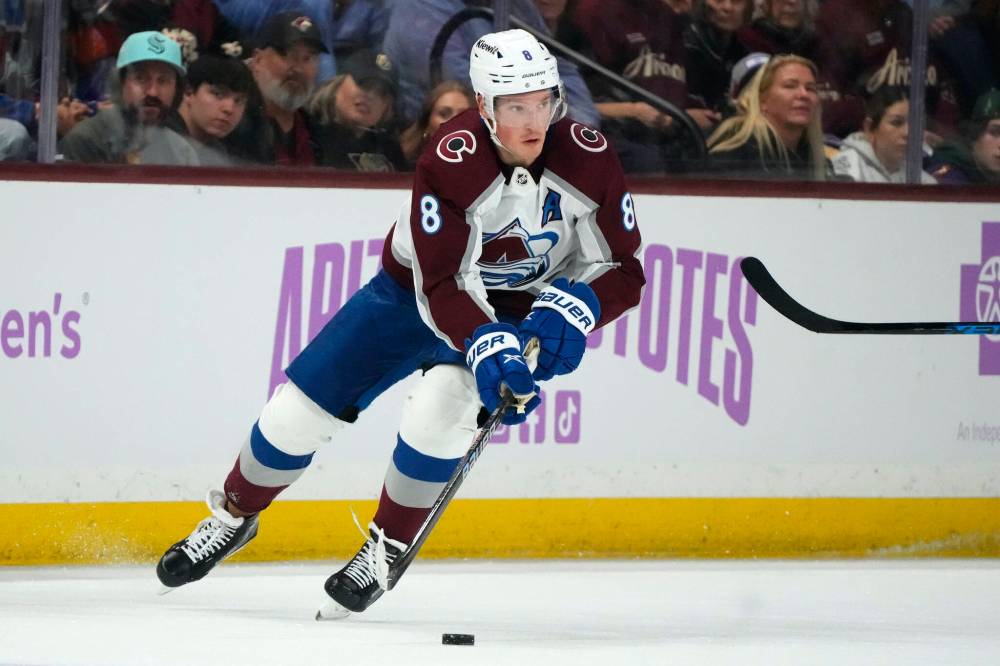 ROSS D. FRANKLIN / THE ASSOCIATED PRESS FILES
Colorado Avalanche defenceman Cale Makar had 34 points in his first 23 games this season.