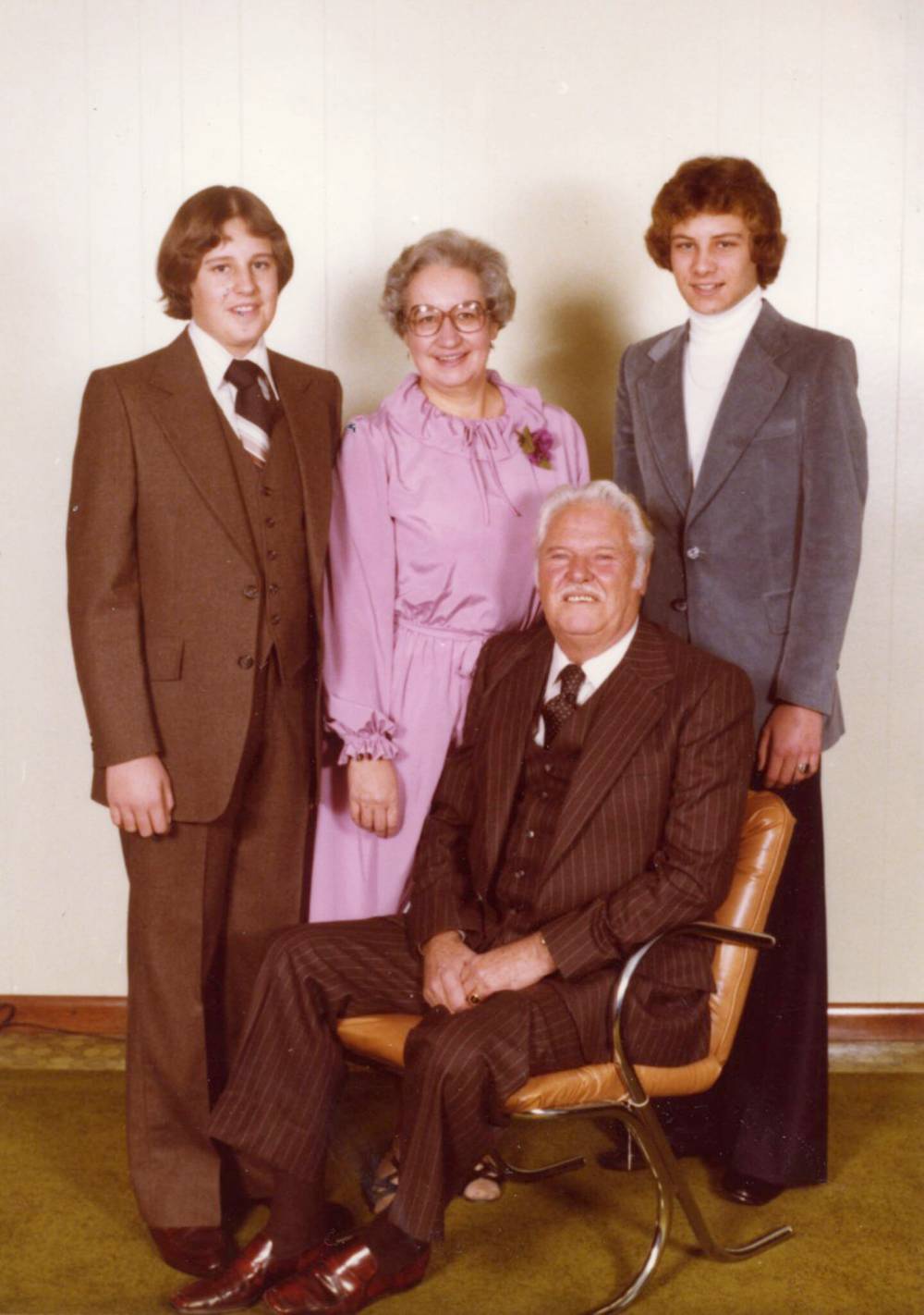 SUPPLIED
Monica and Dick Gamble with their sons Glenn (left) and Richard in the late 1970s.