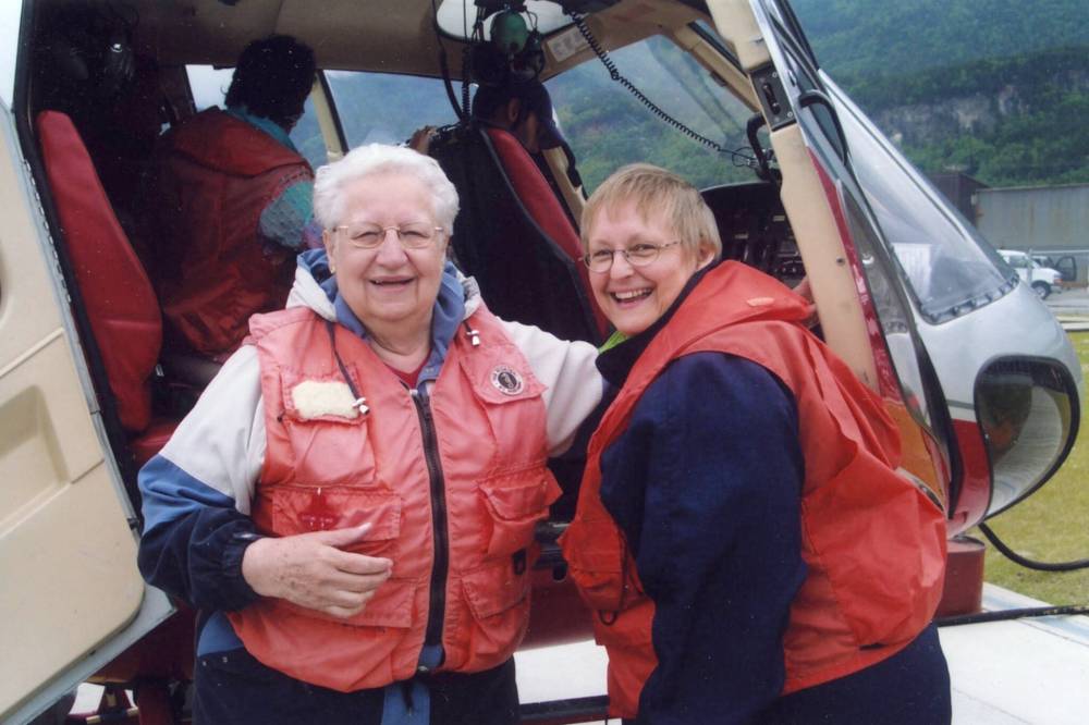 SUPPLIED
Gamble (left) and best friend Laura Isbister about to embark on one of their many adventures.
SUPPLIED
Monica Gamble