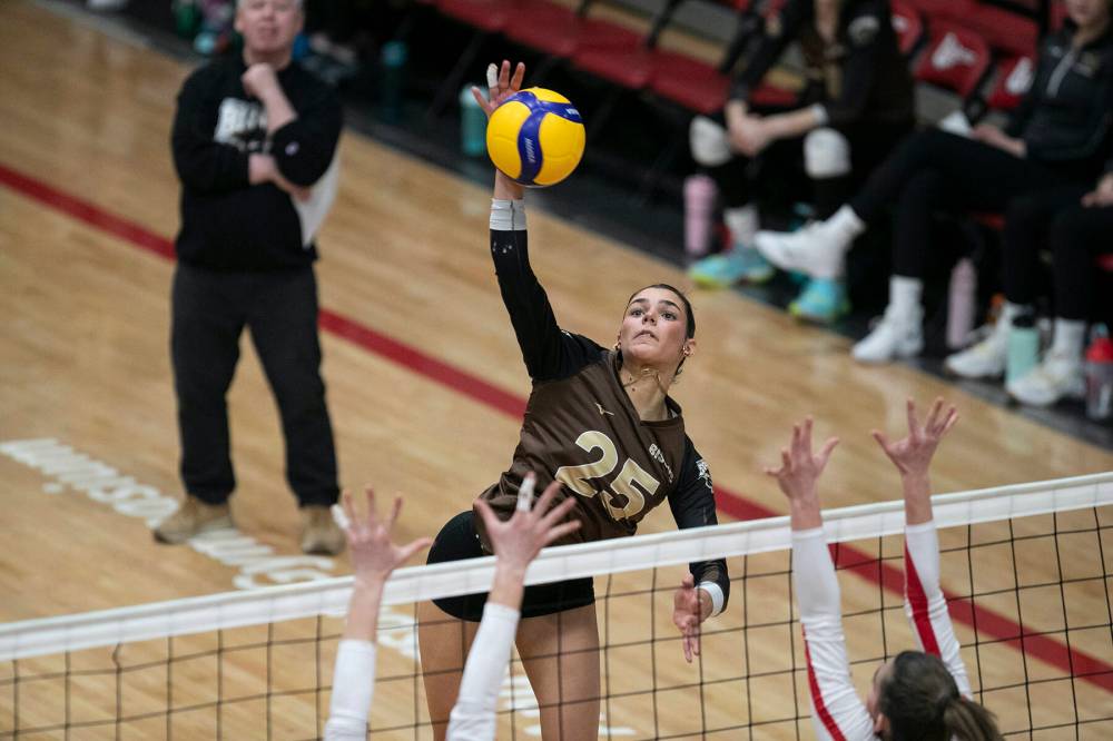 BROOK JONES / WINNIPEG FREE PRESS
Surinx, named the U Sports rookie of the year in 2022-23, was a member of Canada’s NextGen national team in the off-season.