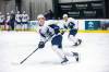 MIKAELA MACKENZIE / WINNIPEG FREE PRESS
                                Manitoba Moose linemates Brad Lambert (left) and Parker Ford are improving their all-around games in the AHL.