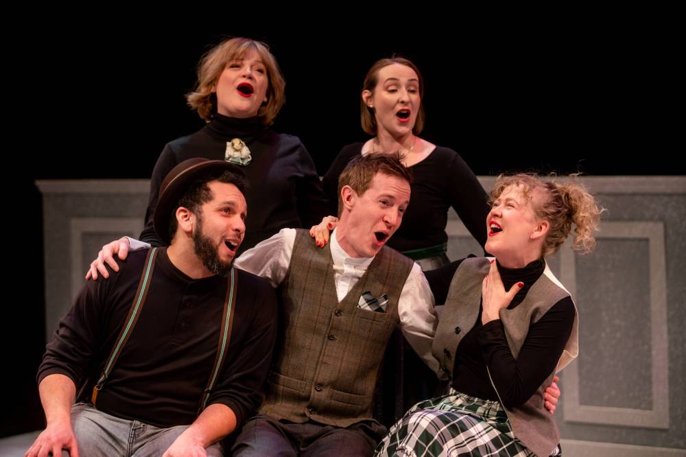 Joey Senft
When the Winnipeg improv troupe Outside Joke hits the stage for A Christmas Carol: Big Dickens Energy, none of the actors know which role they’ll take on until they tear open an envelope.