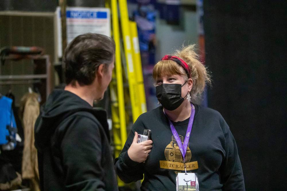 BROOK JONES / WINNIPEG FREE PRESS 
                                Stage manager Candace Jacobson: a decade of Nutcracker.