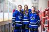 MIKAELA MACKENZIE / WINNIPEG FREE PRESS
                                Payton Durand (left), Kennedy Carriere, and Jeri Lafleche, who lead the high-powered offence on the Collge Jeanne-Sauve girl’s hockey team.