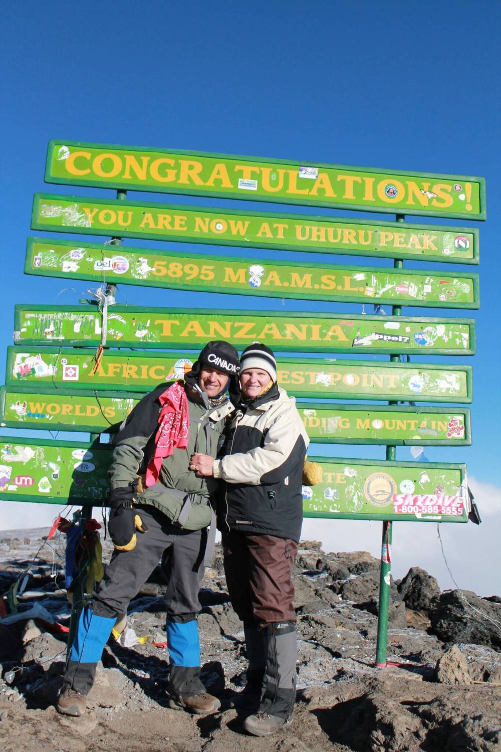 Supplied
Crystal and Daren shared many travel adventures, including summiting Tanzania’s Mount Kilimanjaro in 2013.