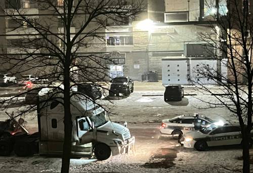 WINNIPEG FREE PRESS
                                Farah Mohamud&rsquo;s truck was found abandoned near the Sherbrook Inn parking lot on Furby Street after his death was discovered Tuesday.