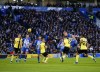 Brighton and Hove Albion's Jan Paul van Hecke, second right, attempts a shot on goal during their English Premier League soccer match against Burnley at The AMEX, Brighton and Hove, England, Saturday, Dec. 9, 2023. (Andrew Matthews/PA via AP)