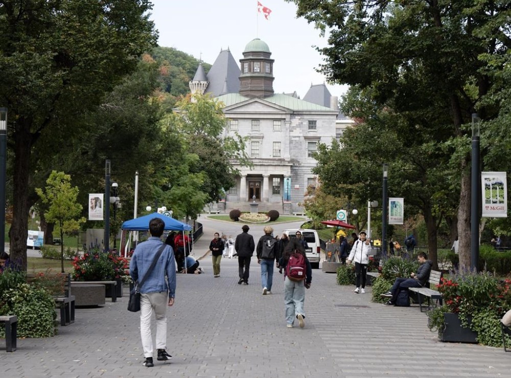 Quebec's three English-language universities are proposing a new tuition model that they say will cause less harm than the provincial government's planned tuition hike for out-of-province students next year. McGill University is seen in Montreal, Friday, Oct. 13, 2023. THE CANADIAN PRESS/Ryan Remiorz