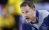 Team Nova Scotia skip Paul Flemming directs his teammates while playing Team Wild Card One at the Tim Hortons Brier in Lethbridge, Alta., Wednesday, March 9, 2022. THE CANADIAN PRESS/Jeff McIntosh
