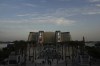 FILE - People walk through the COP28 U.N. Climate Summit near the Al Wasl Dome at Expo City, Dec. 4, 2023, in Dubai, United Arab Emirates. (AP Photo/Peter Dejong, File)